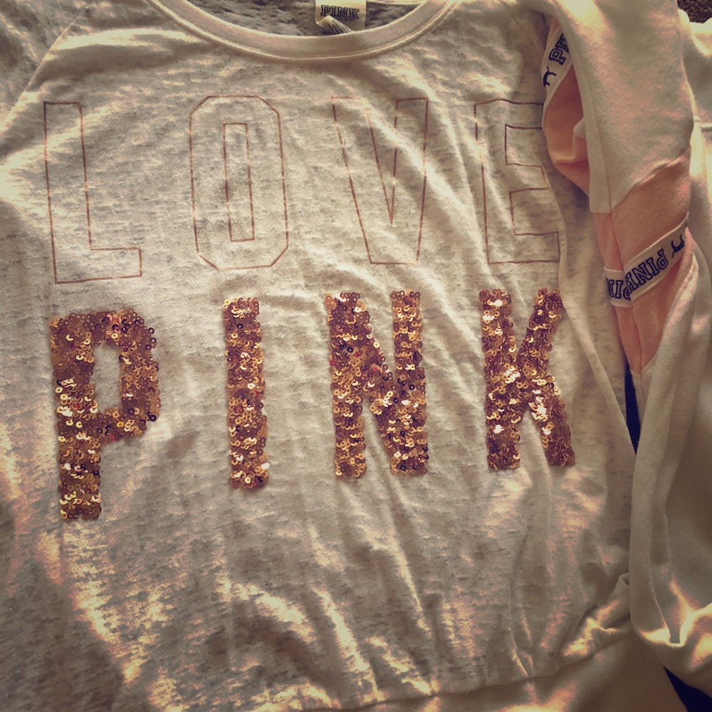 Victoria secret pink long sleeve pink bundle